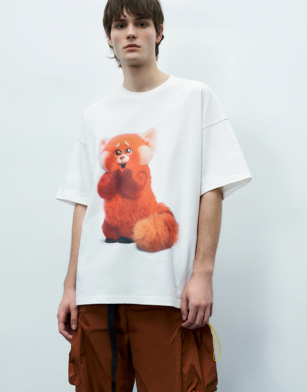 Cartoon Printed Crew Neck T-Shirt