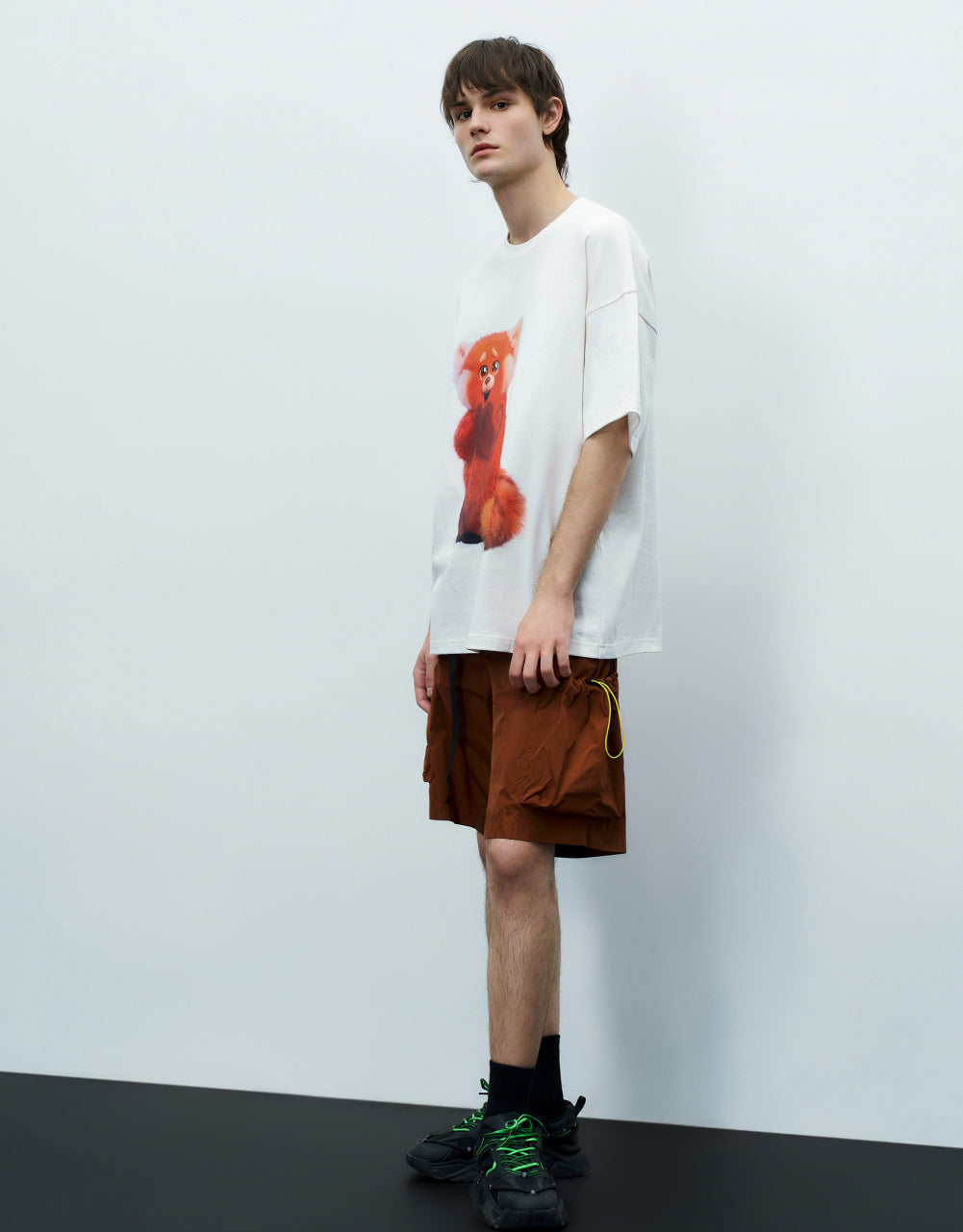 Cartoon Printed Crew Neck T-Shirt