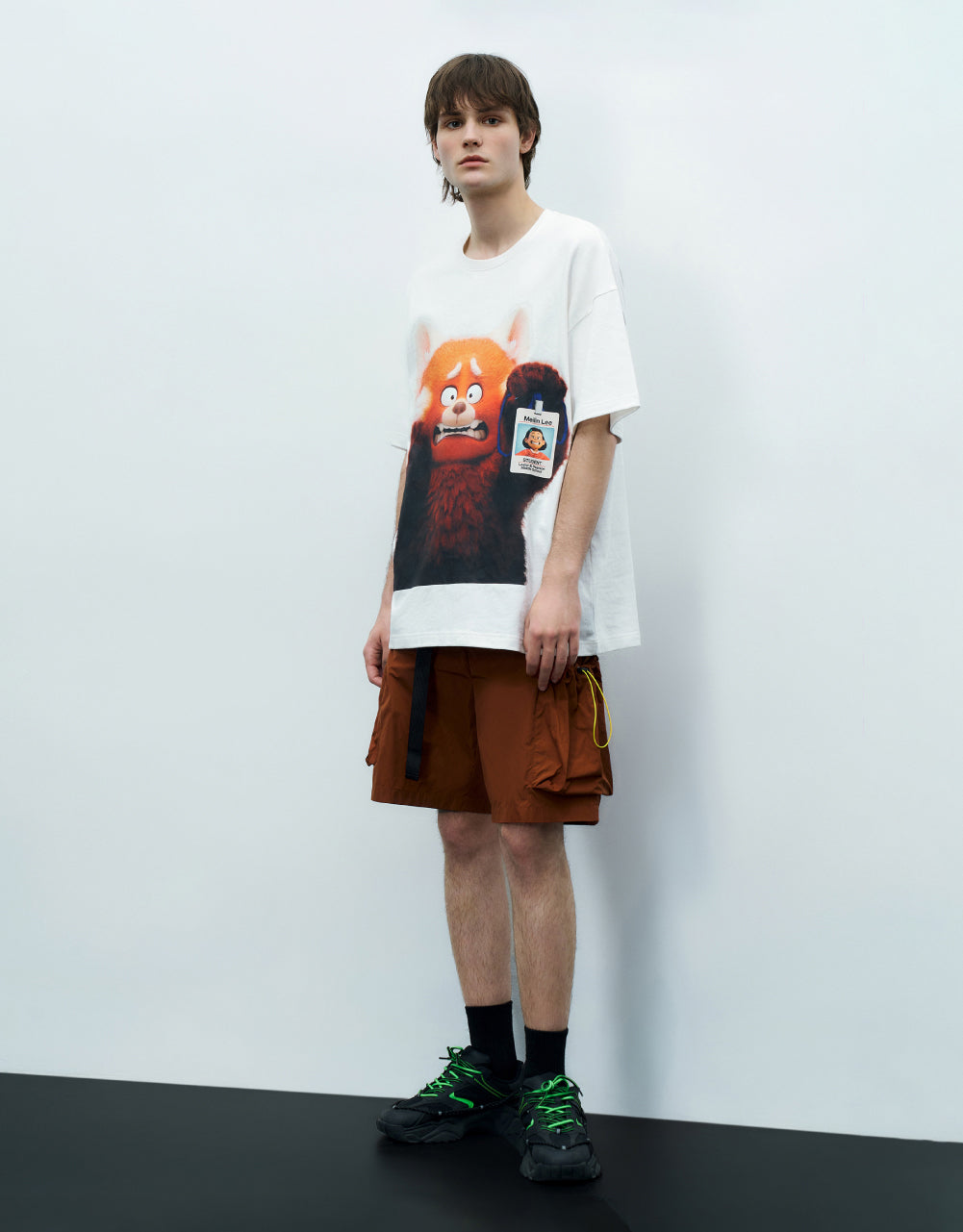 Cartoon Printed Crew Neck T-Shirt