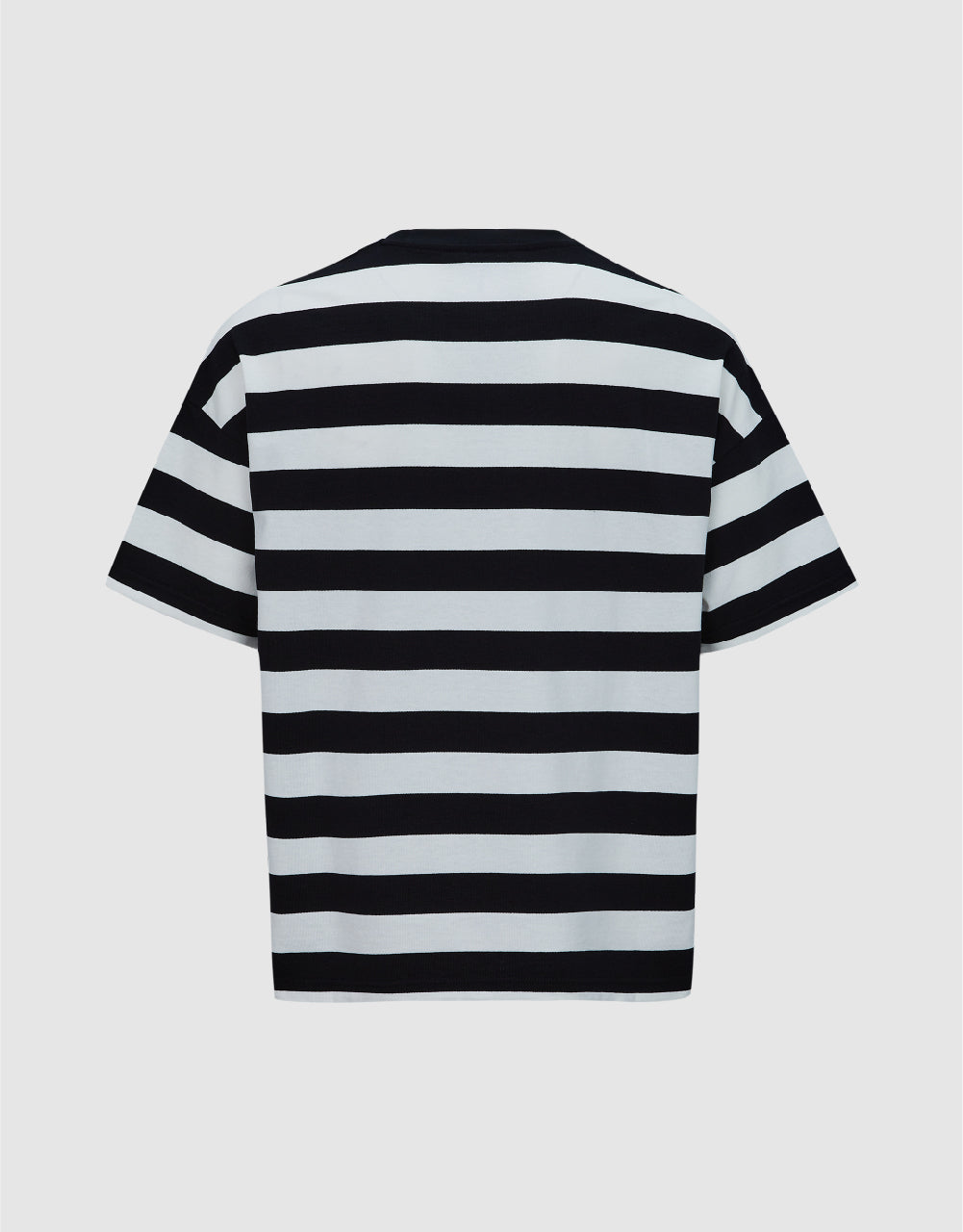 Striped Printed Crew Neck T-Shirt