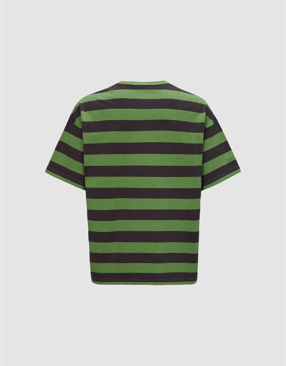 Striped Printed Crew Neck T-Shirt