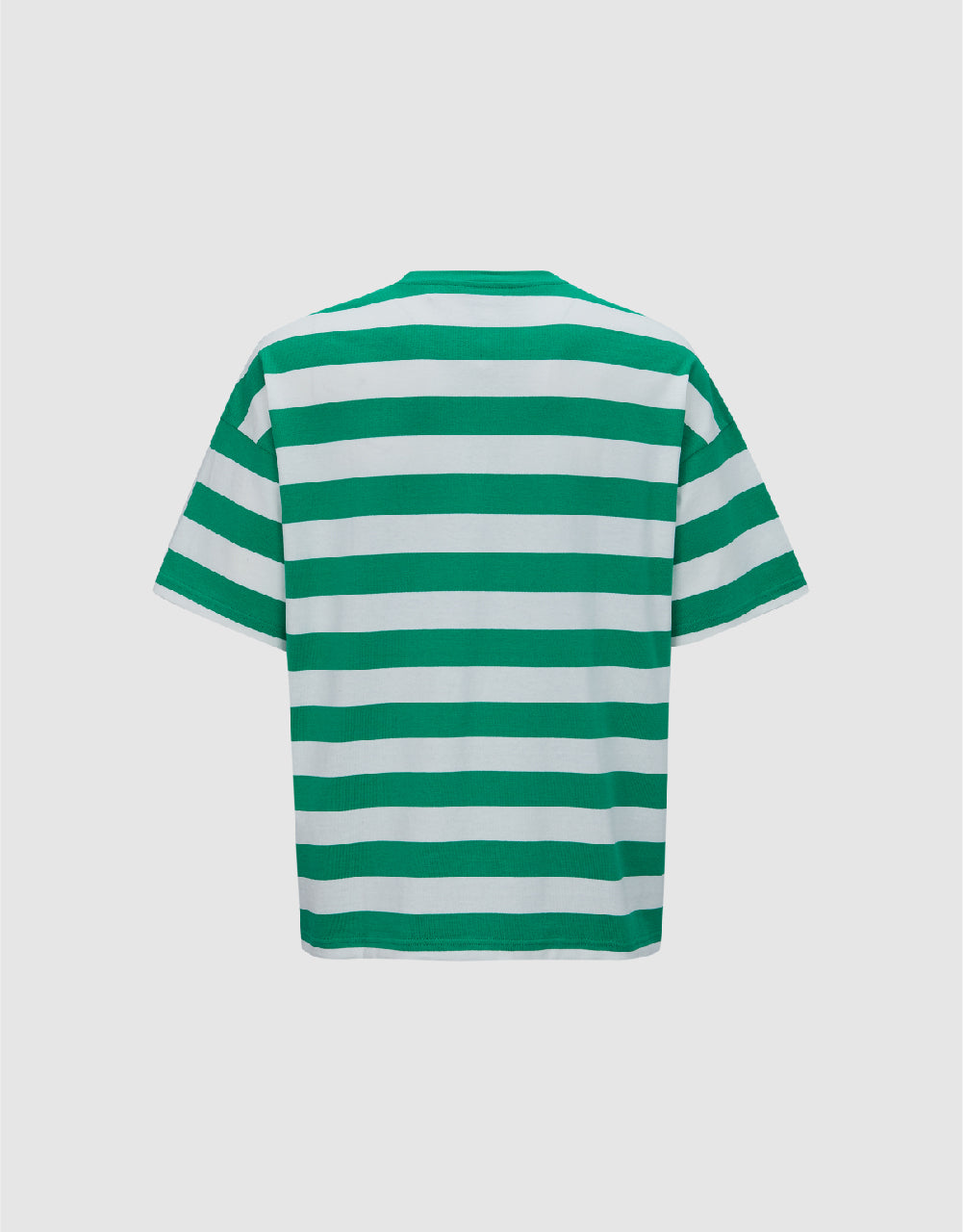 Striped Printed Crew Neck T-Shirt