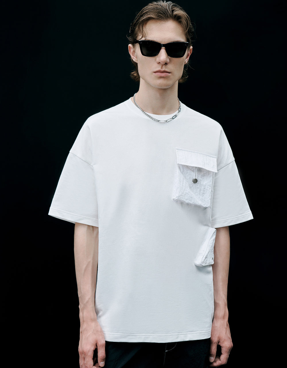 Crew Neck T-Shirt With Pocket