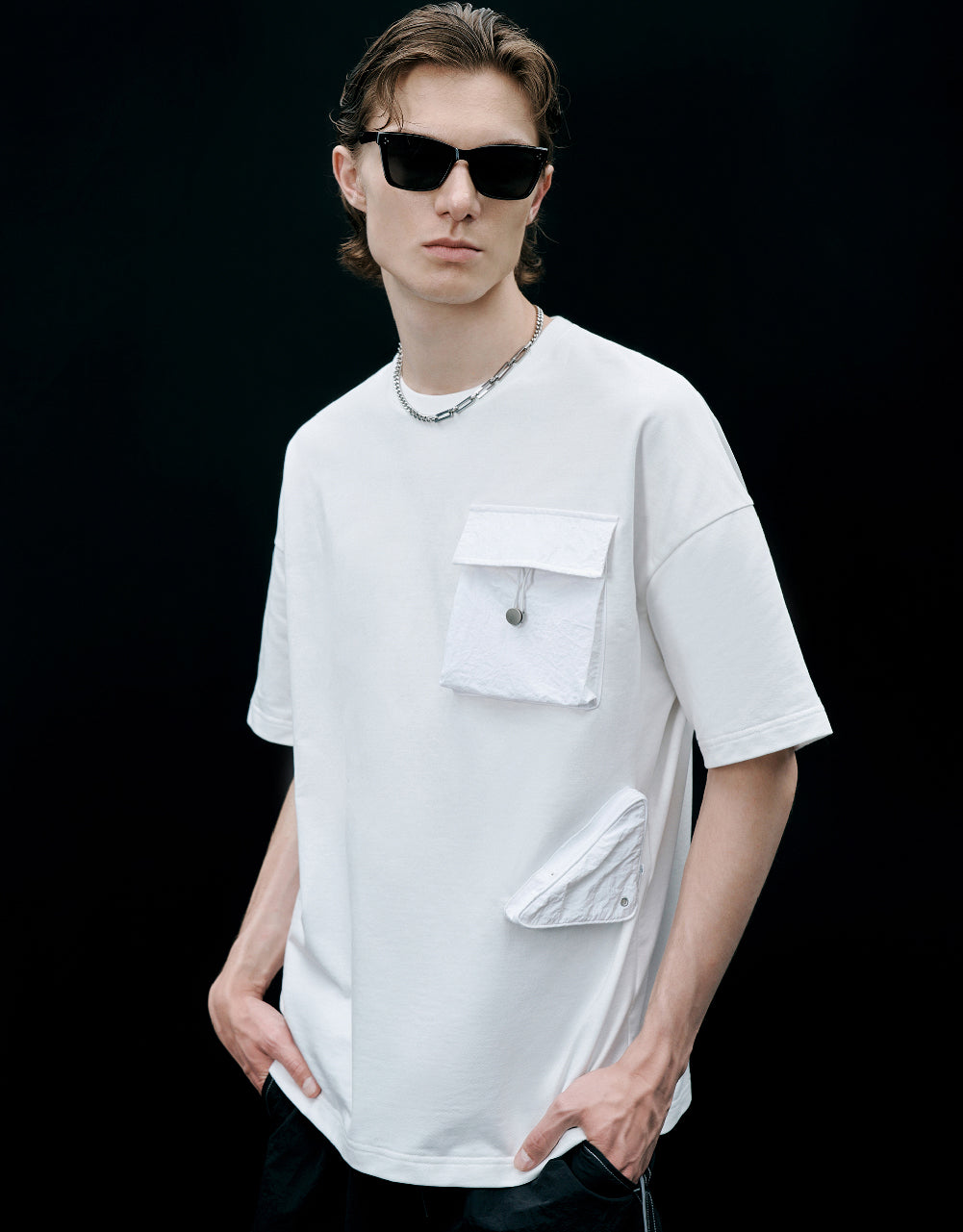 Crew Neck T-Shirt With Pocket