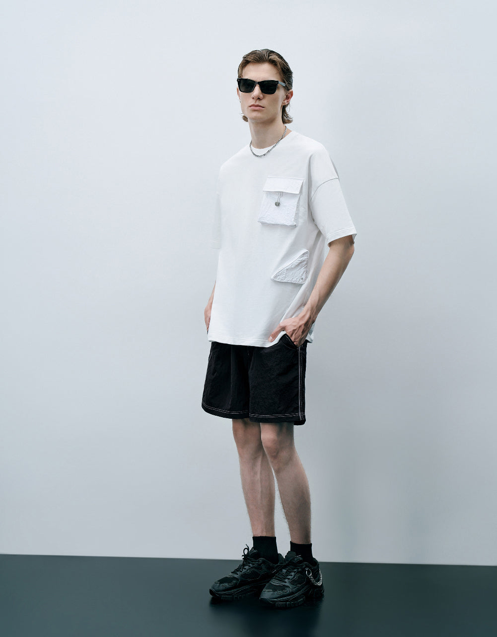 Crew Neck T-Shirt With Pocket