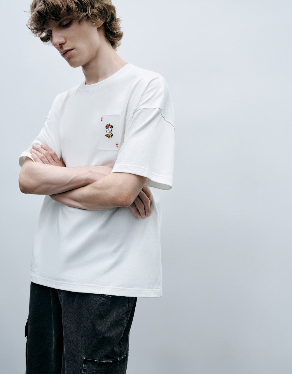 Poker Printed Crew Neck T-Shirt