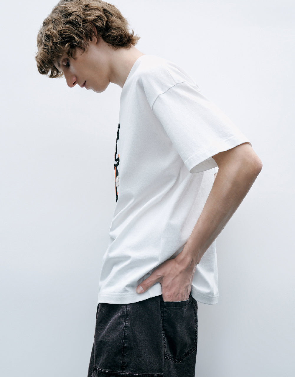 Joker Embossed Crew Neck T-Shirt