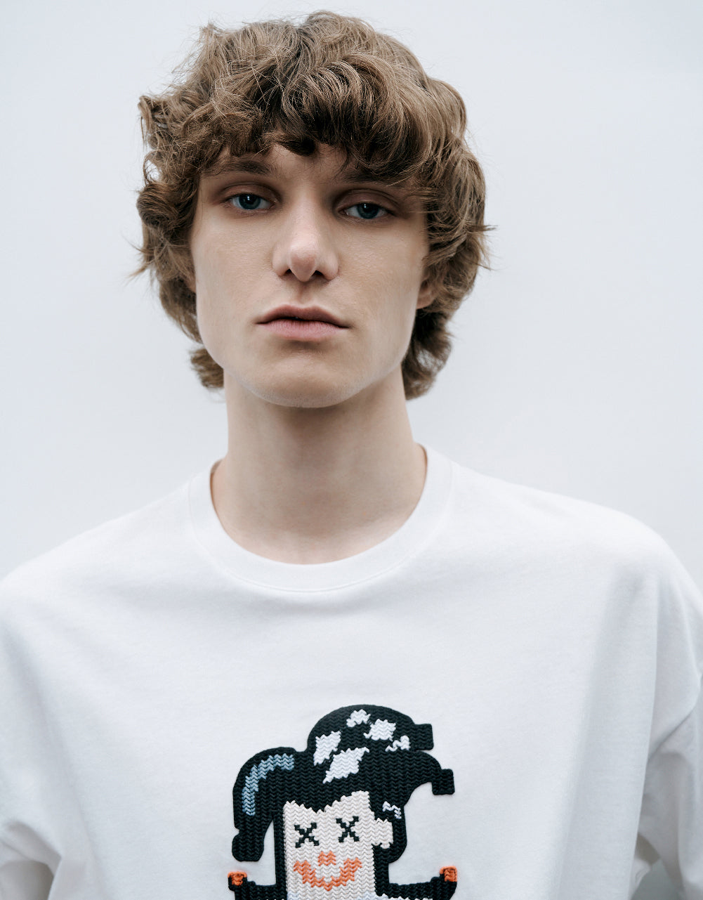 Joker Embossed Crew Neck T-Shirt