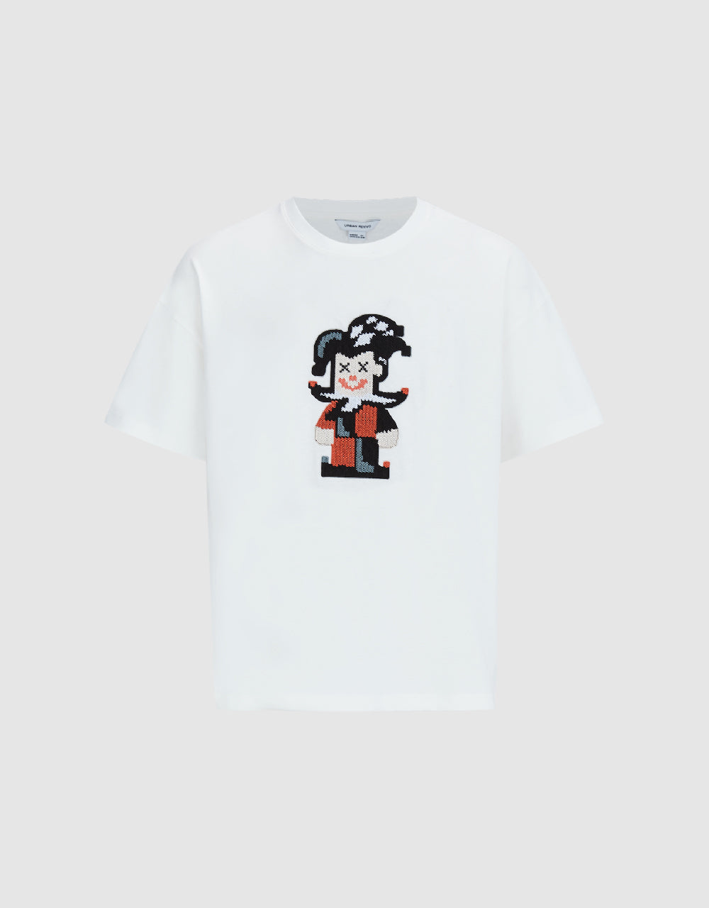 Joker Embossed Crew Neck T-Shirt