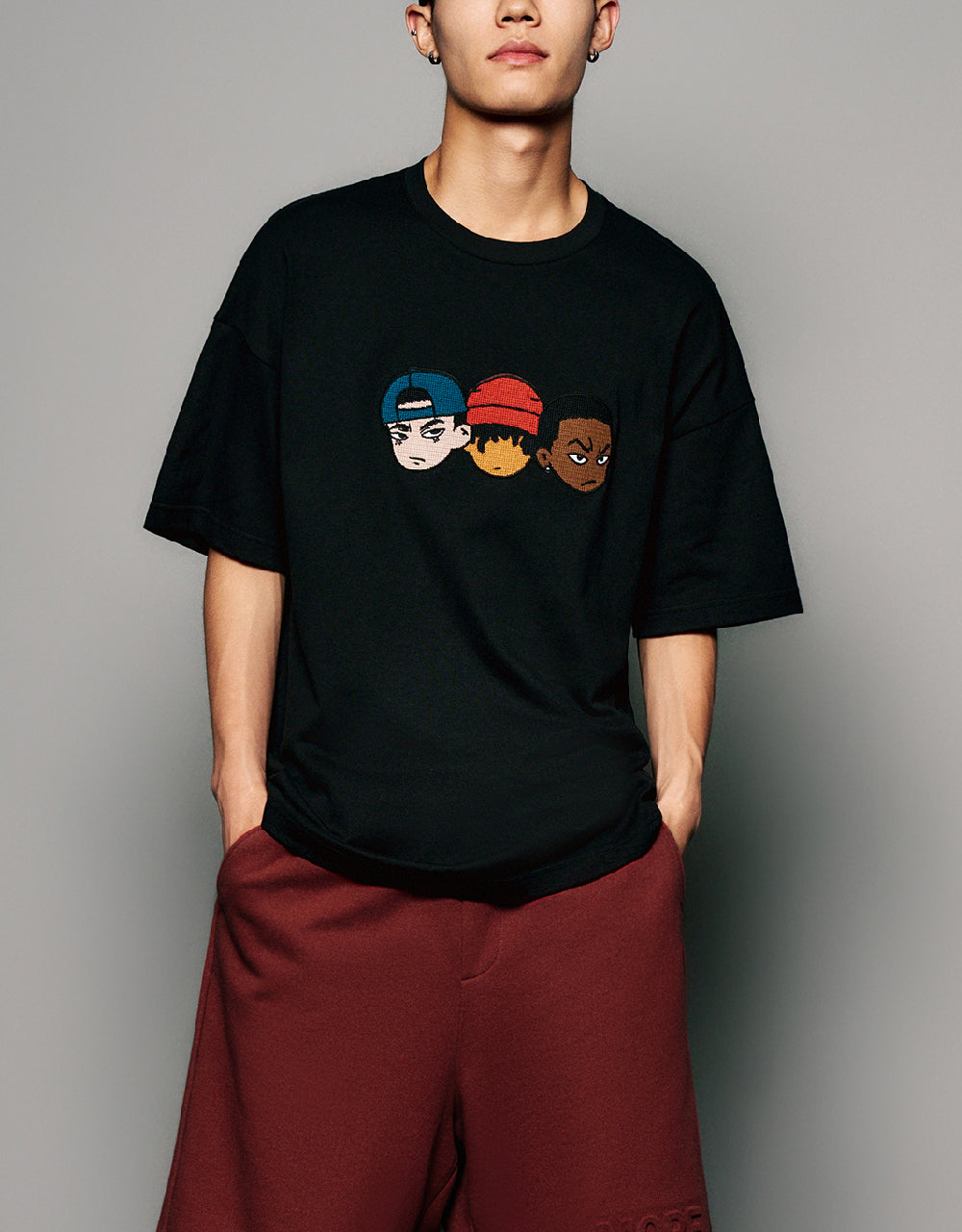 Crew Neck Straight T-Shirt