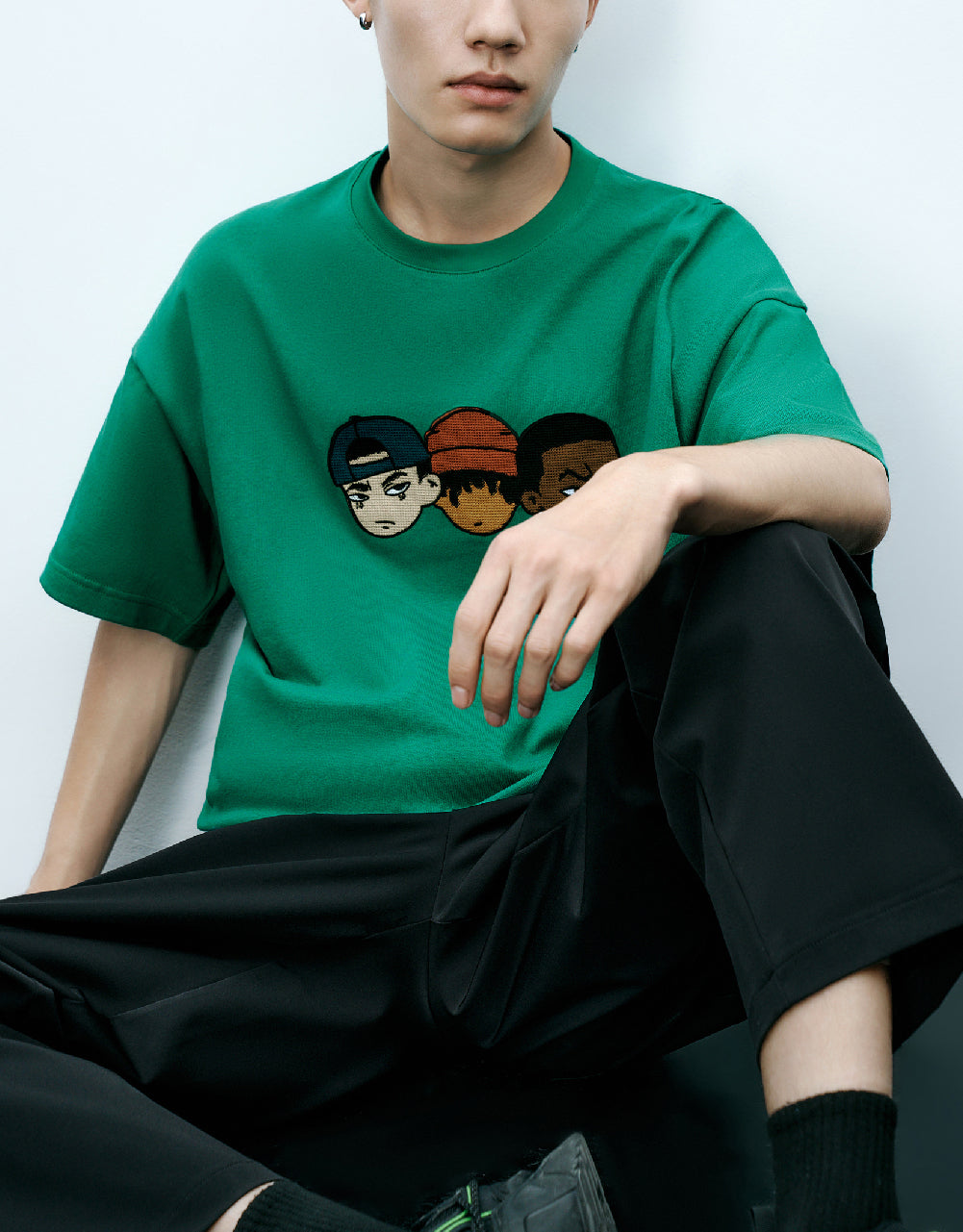 Crew Neck Straight T-Shirt