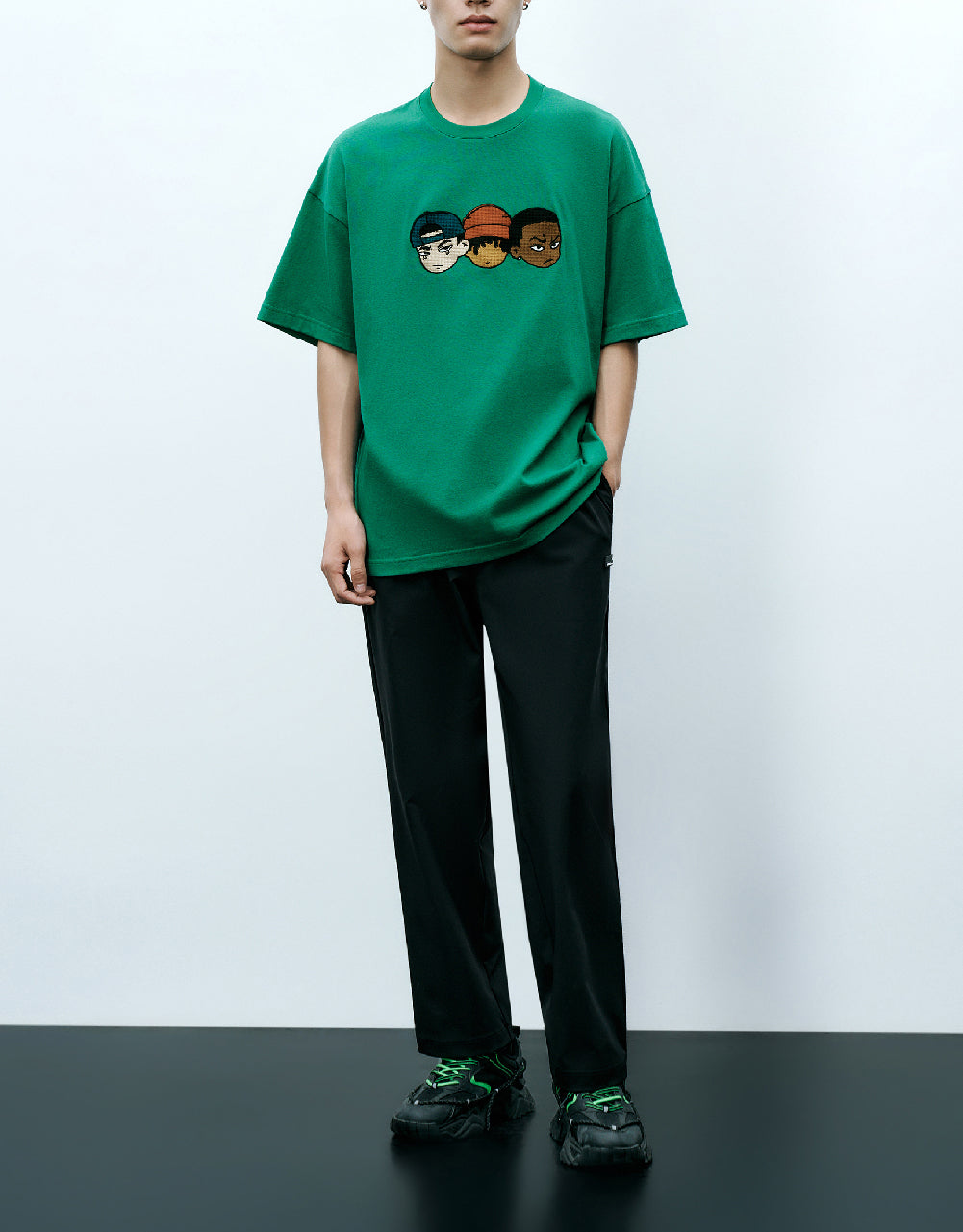 Crew Neck Straight T-Shirt