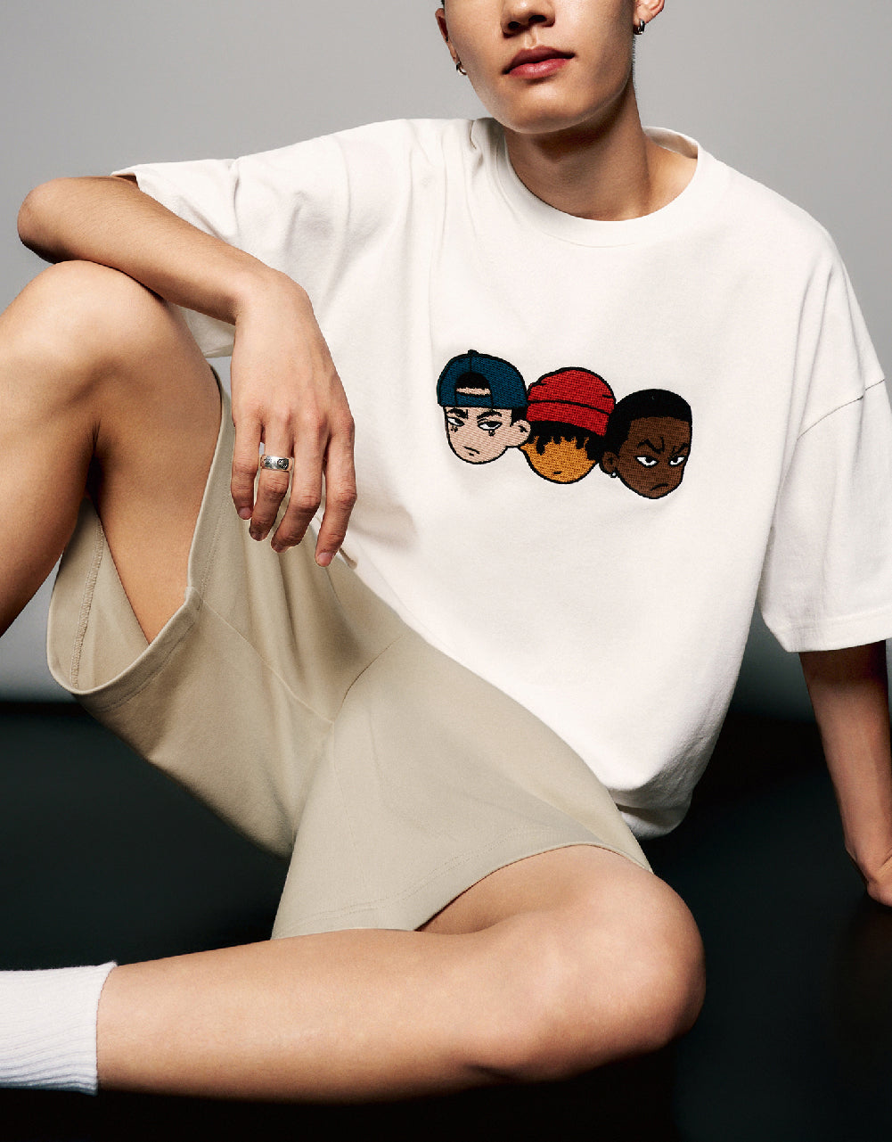 Crew Neck Straight T-Shirt