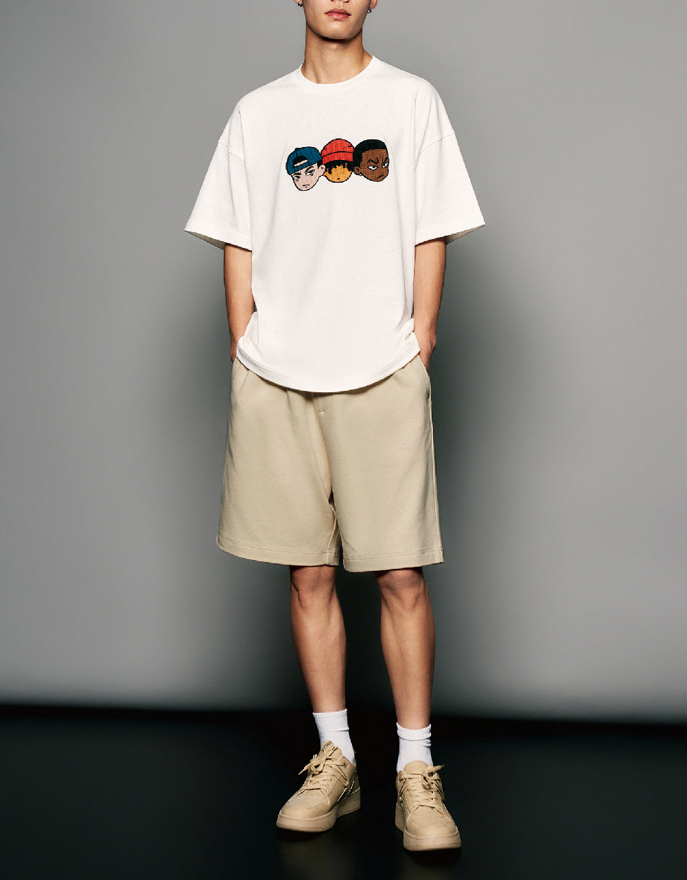 Crew Neck Straight T-Shirt