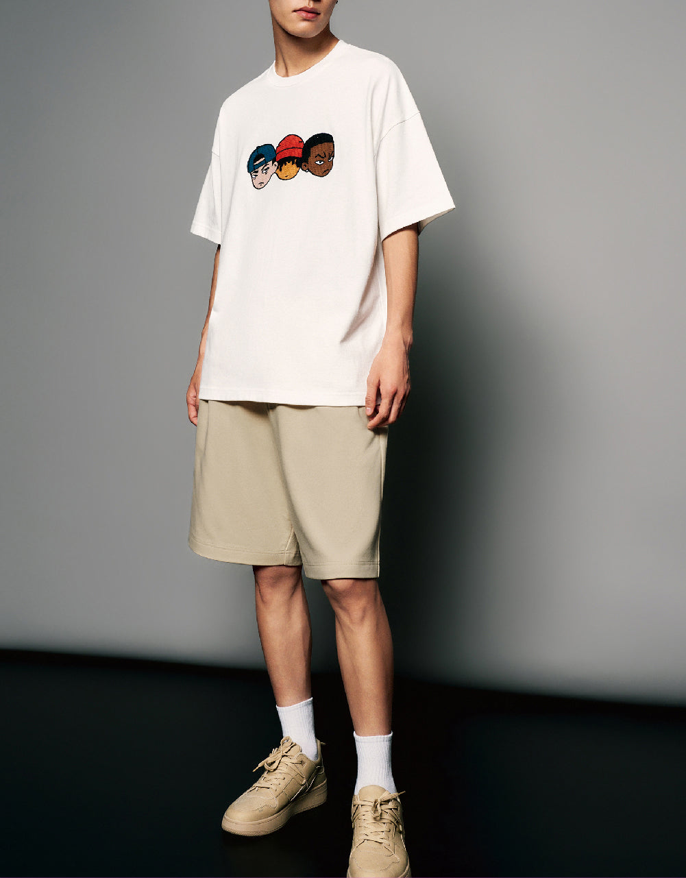Crew Neck Straight T-Shirt
