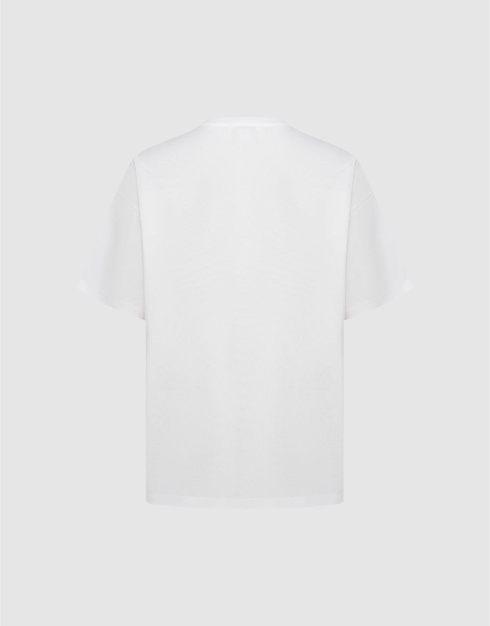 Letter Embossed Crew Neck T-Shirt