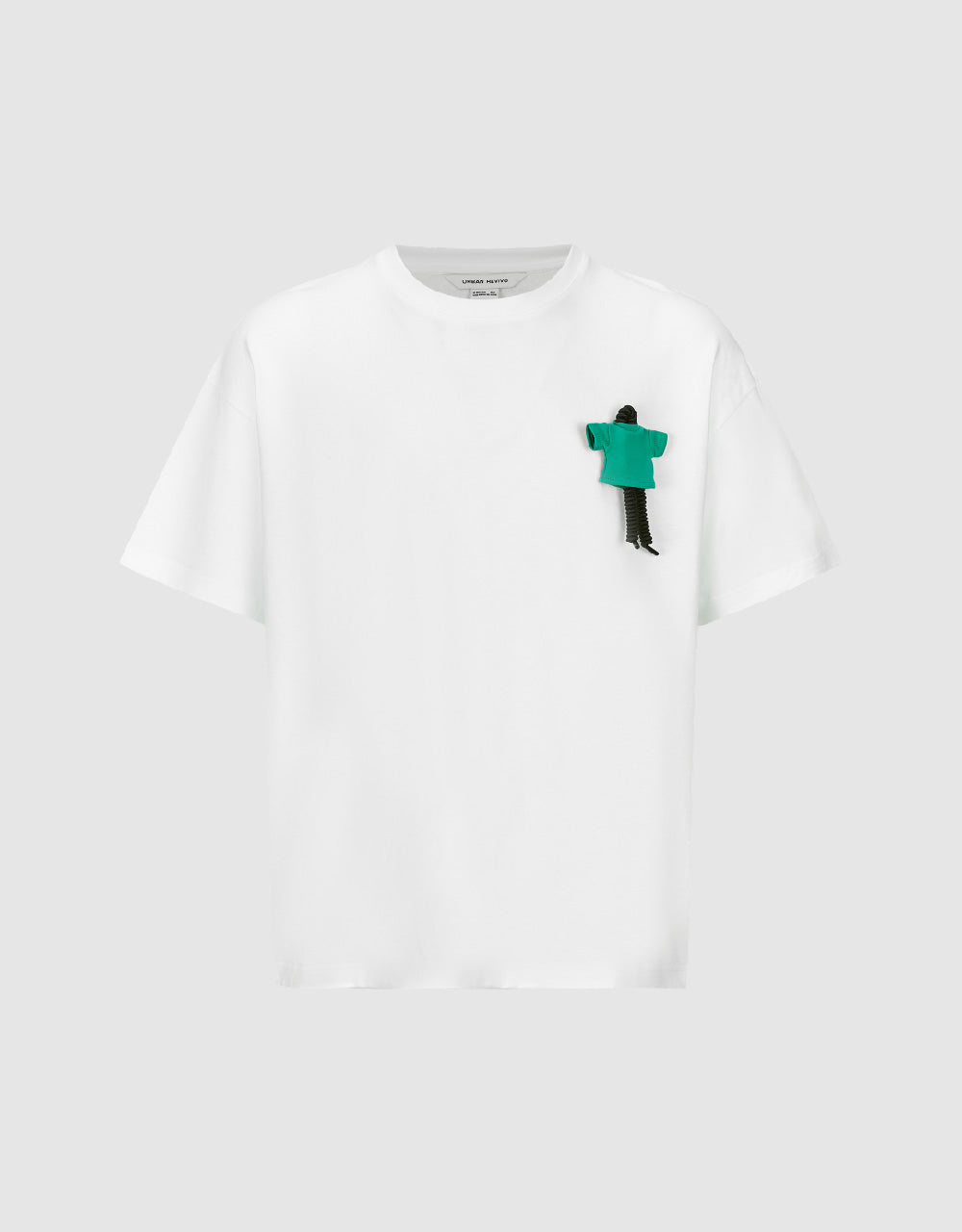 Figure Embossed Crew Neck T-Shirt