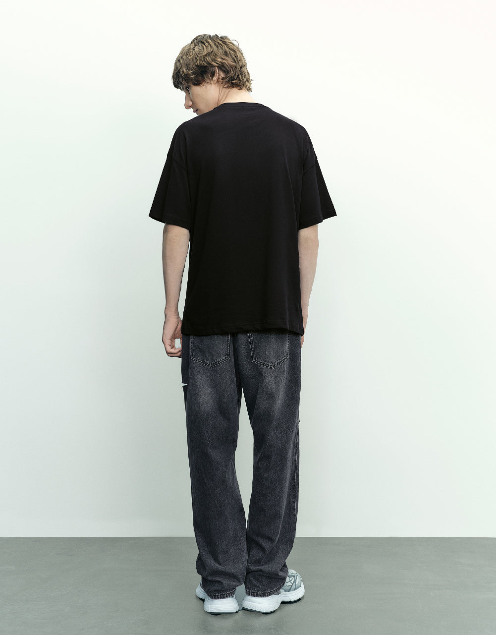 Cat Printed Crew Neck T-Shirt