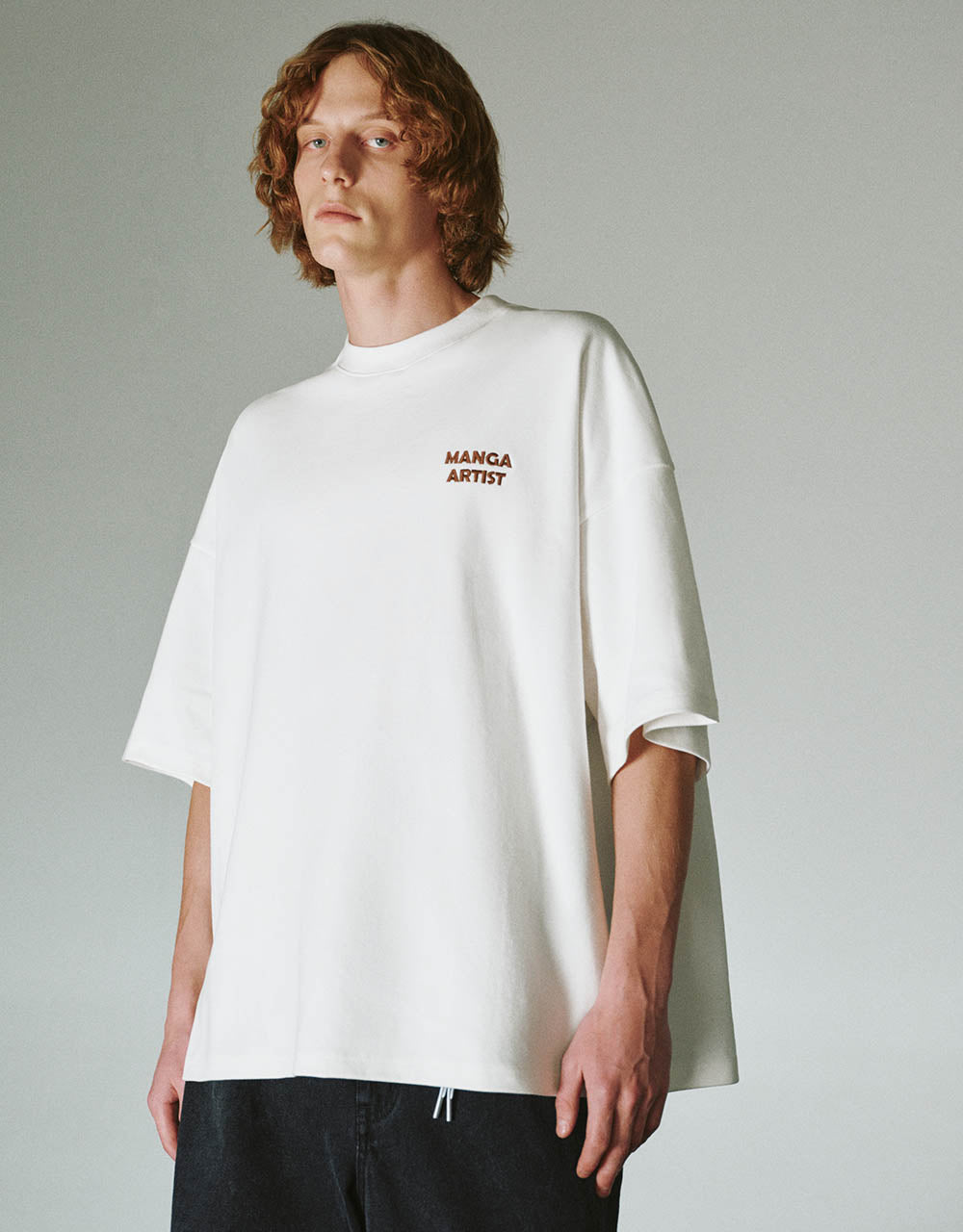 Letter Embossed Loose T-Shirt