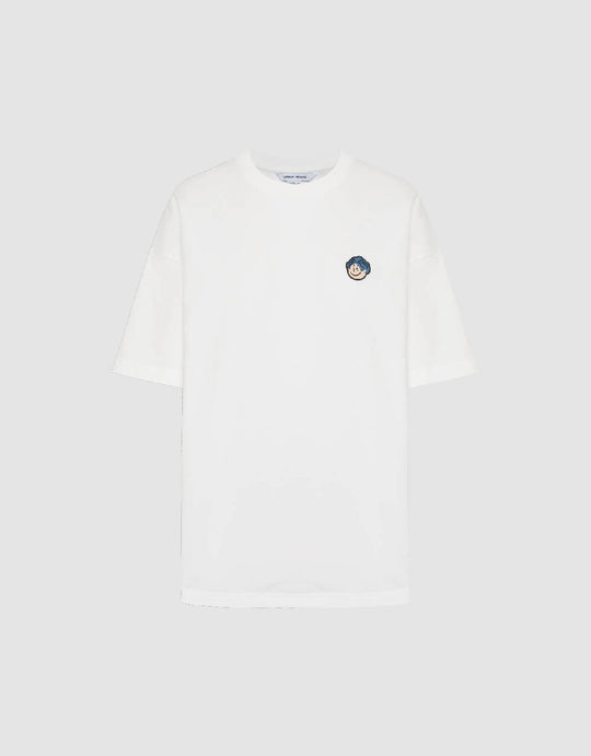 Cartoon Embossed Crew Neck T-Shirt