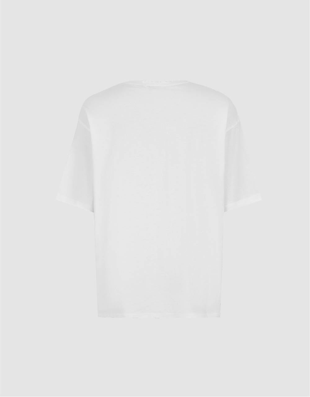 Letter Printed Crew Neck Loose T-Shirt
