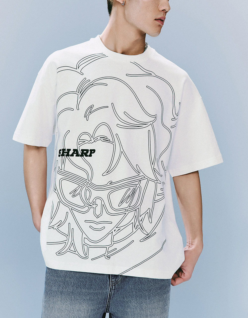 Printed Crew Neck T-Shirt