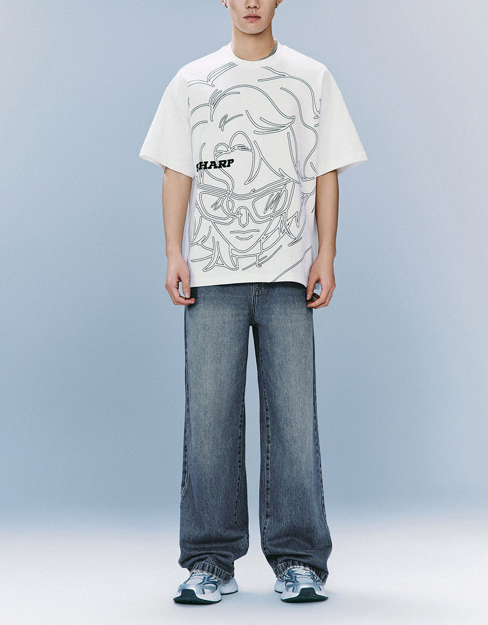 Printed Crew Neck T-Shirt