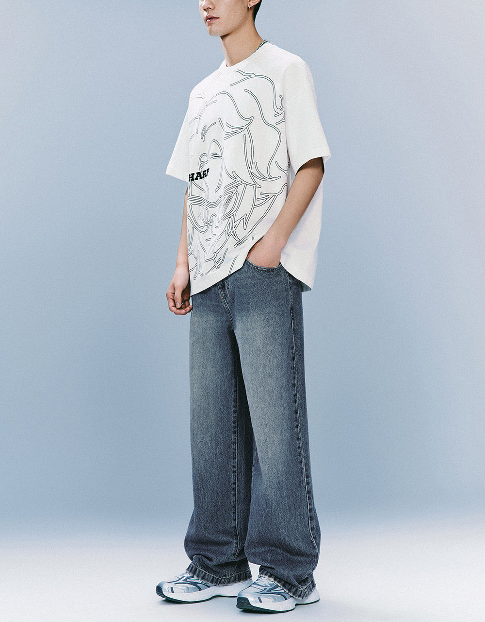 Printed Crew Neck T-Shirt
