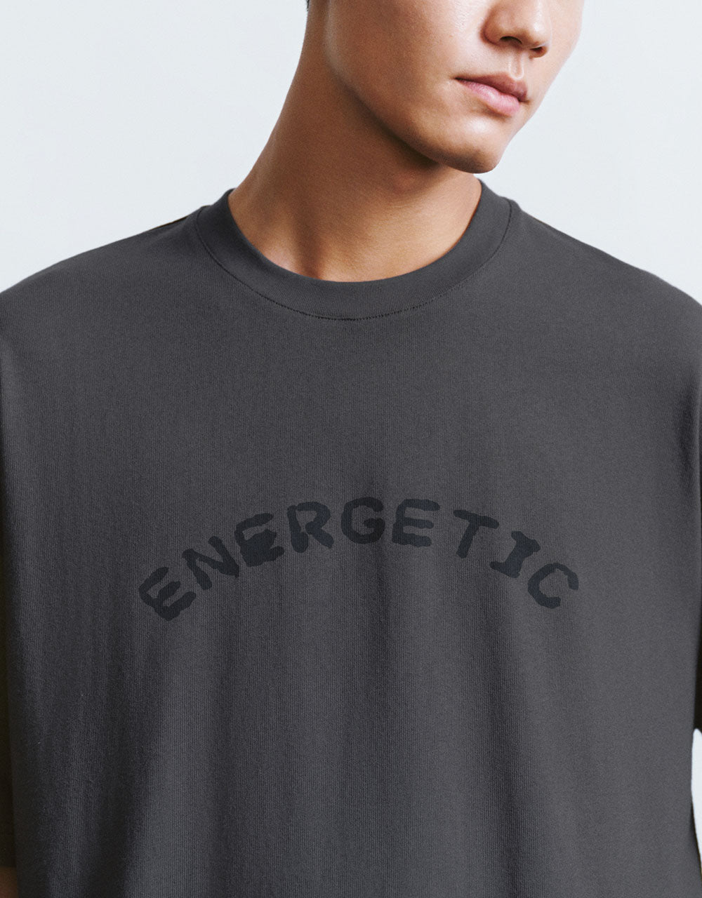 Letter Printed Crew Neck T-Shirt