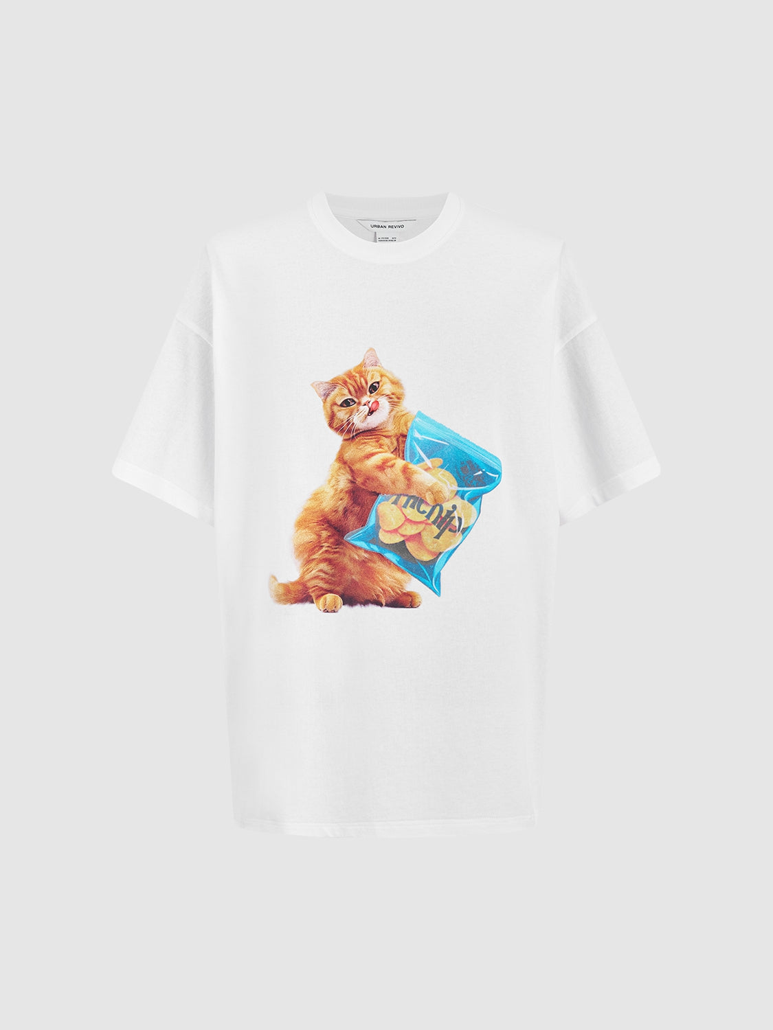 Kitten Printed Short Sleeve T-Shirts