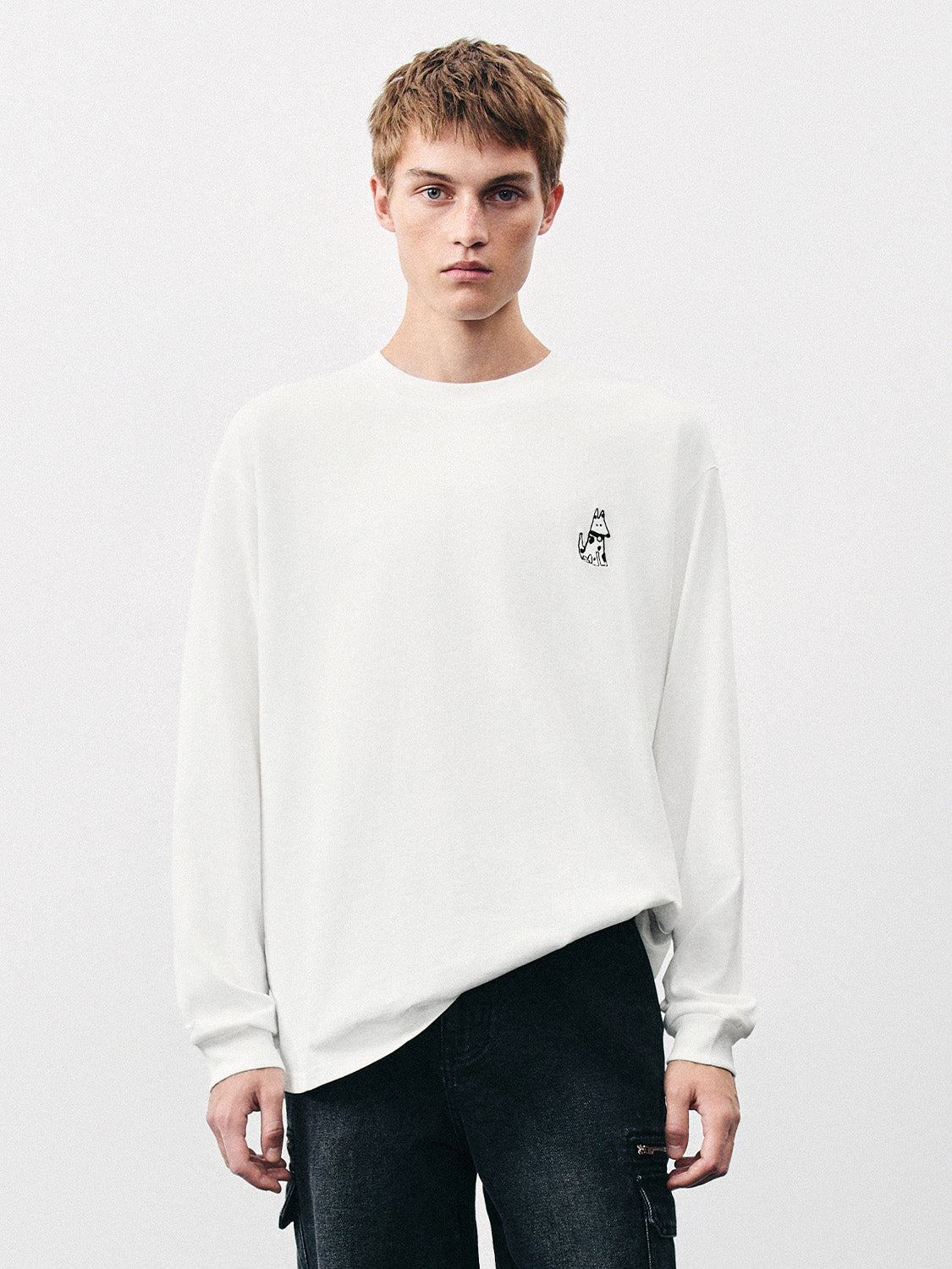 Printed Crew Neck Oversized T-Shirt