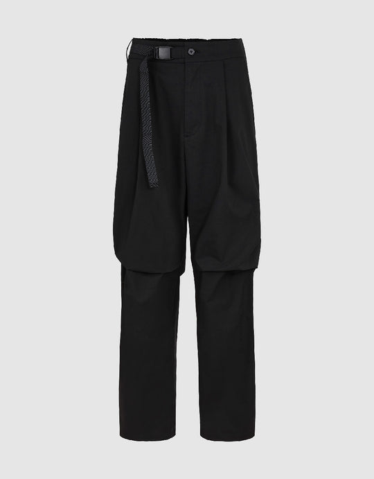 Straight Pants With Belt