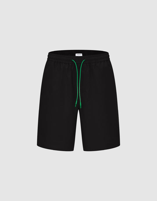 Drawstring Waist Loose Shorts