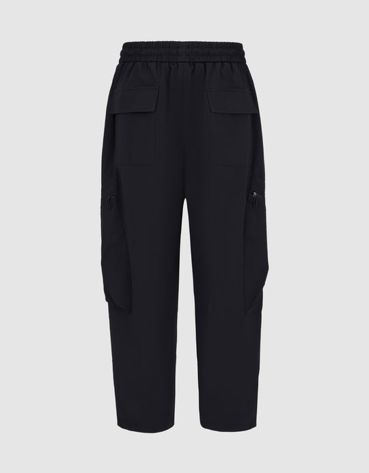 Drawstring Waist Straight Pants