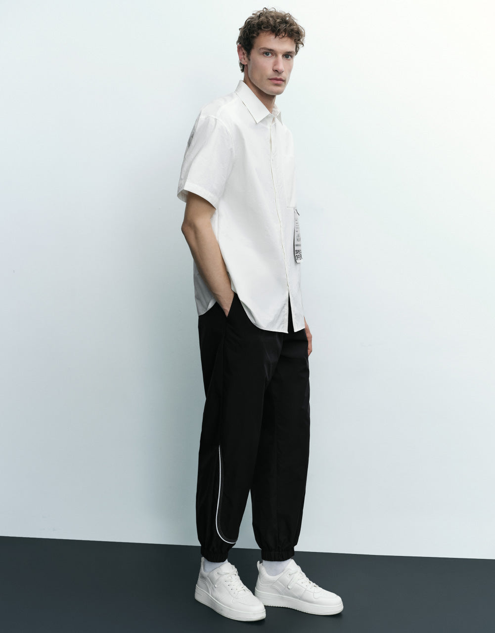 Drawstring Waist Jogger Pants