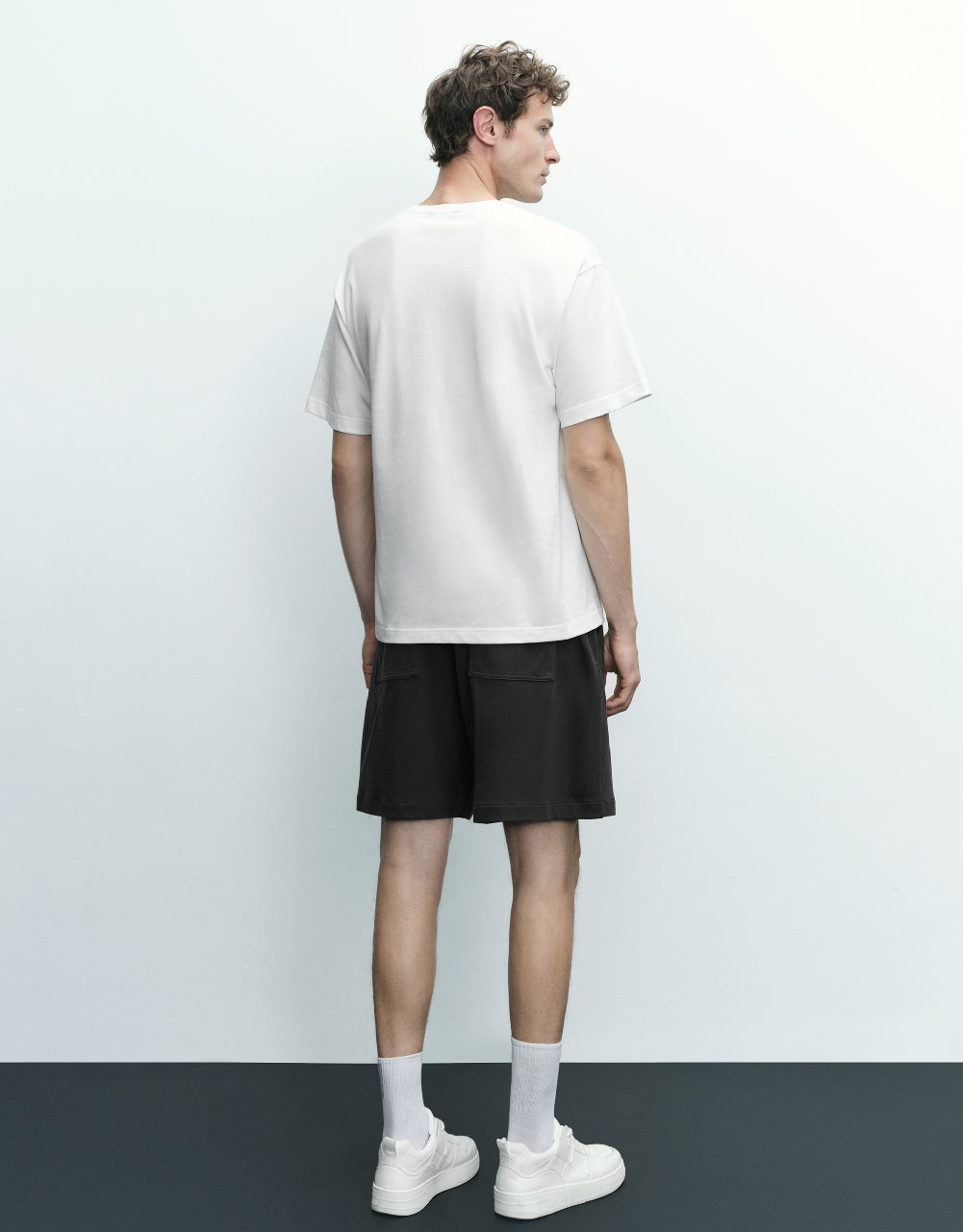 Drawstring Waist Knitted Shorts