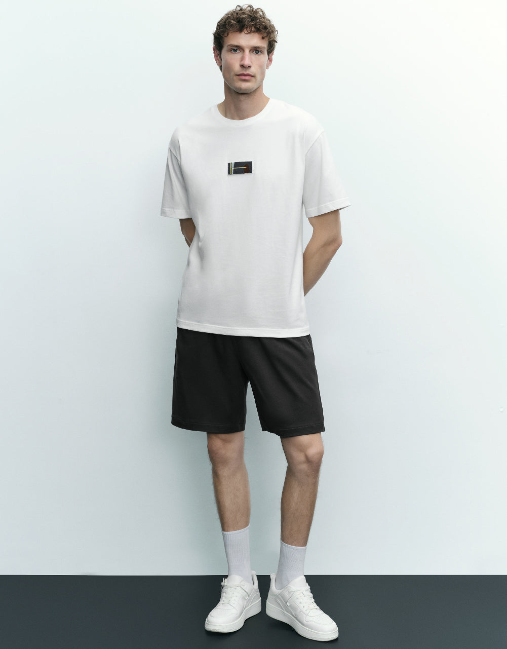 Drawstring Waist Knitted Shorts
