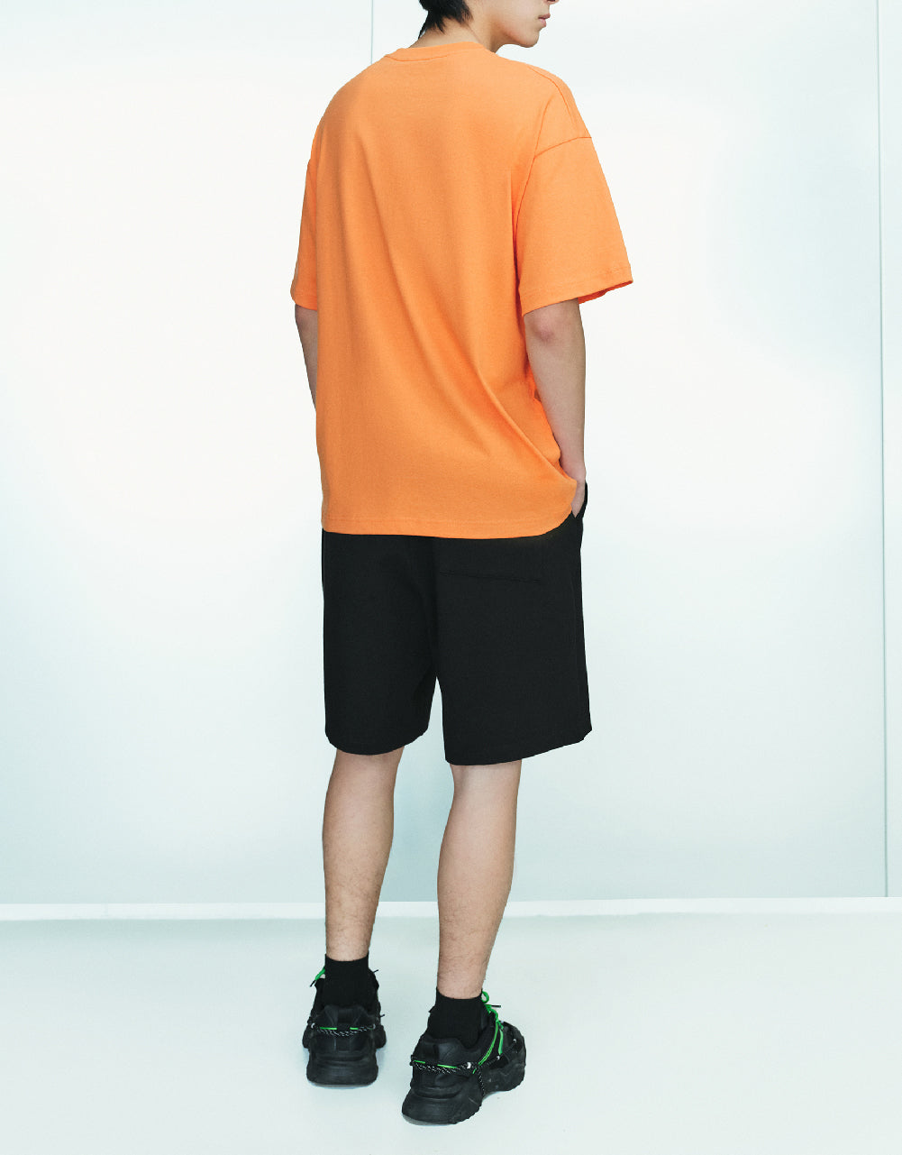 Drawstring Elastic Waist Shorts