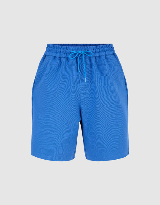 Drawstring Elastic Waist Shorts