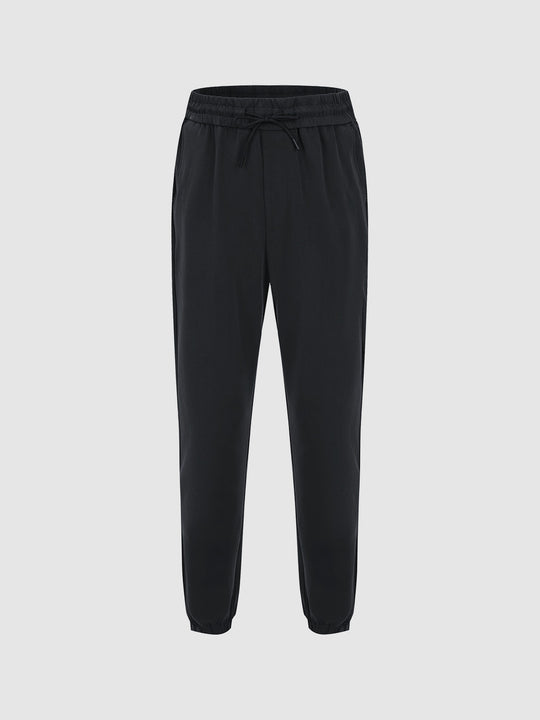 Drawstring Waist Knitted Jogger Pants