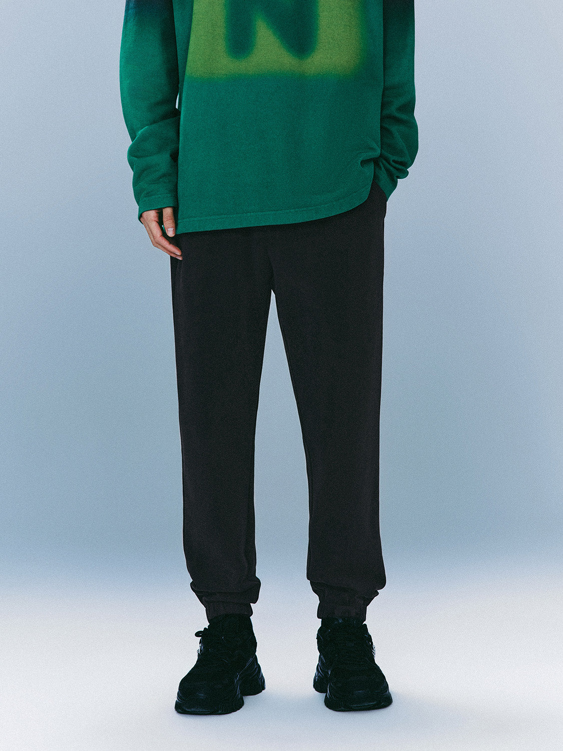 Drawstring Waist Knitted Jogger Pants