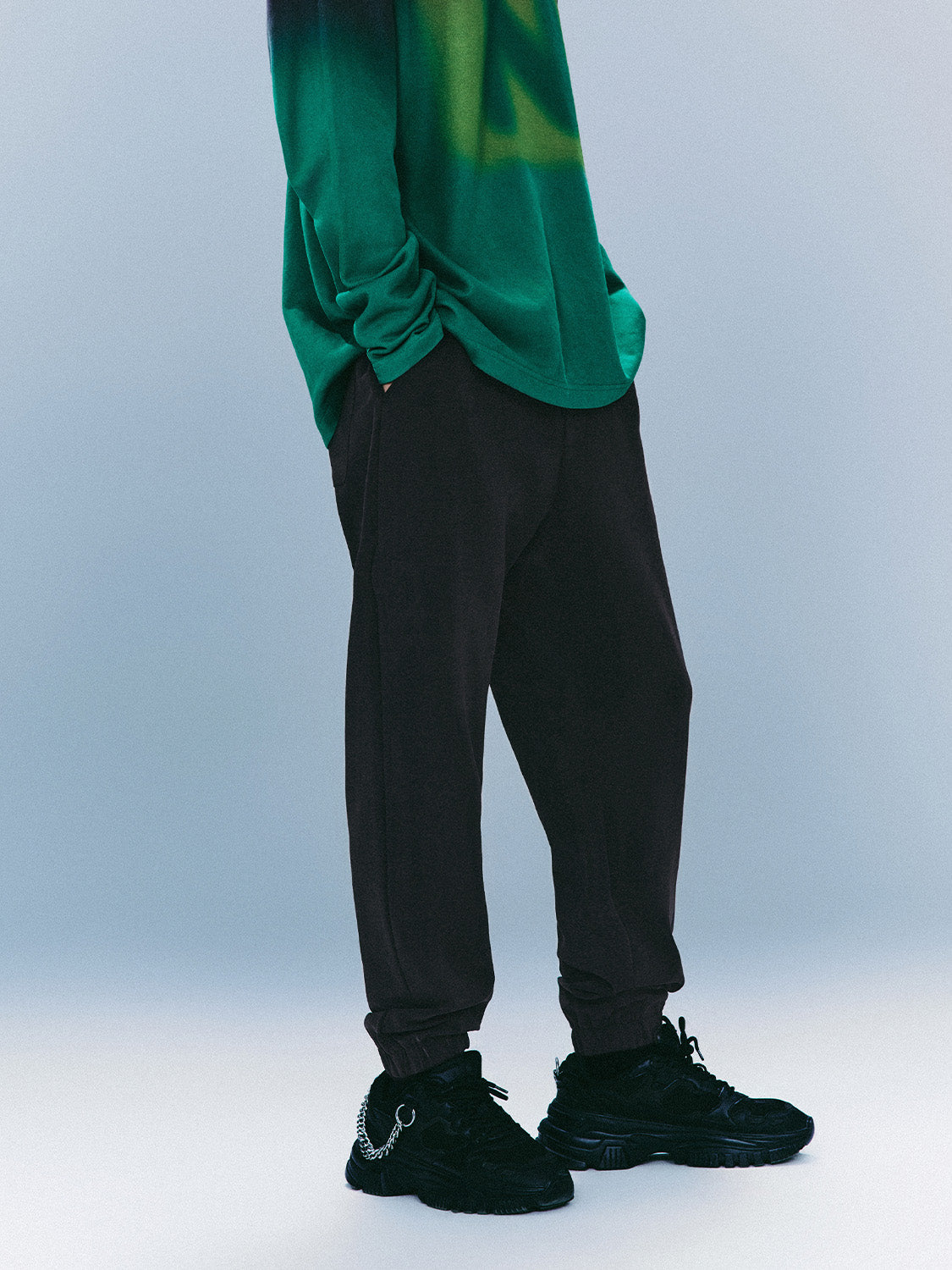 Drawstring Waist Knitted Jogger Pants