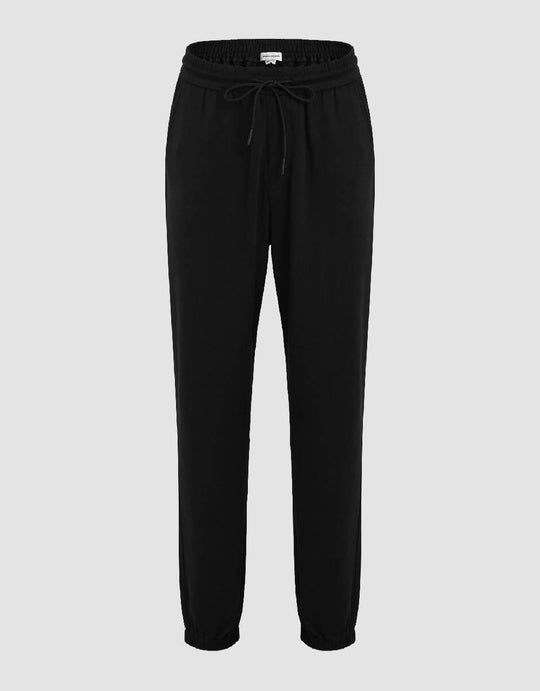 Drawstring Waist Knitted Jogger Pants