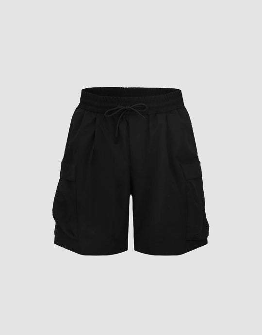 Drawstring Waist Shorts
