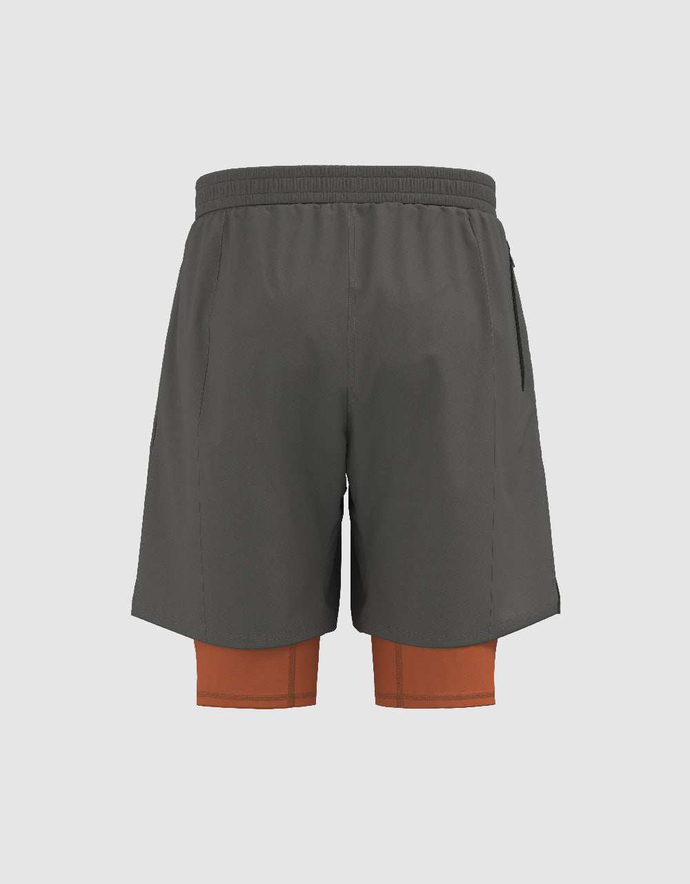 Elastic Waist 2 In 1 Shorts