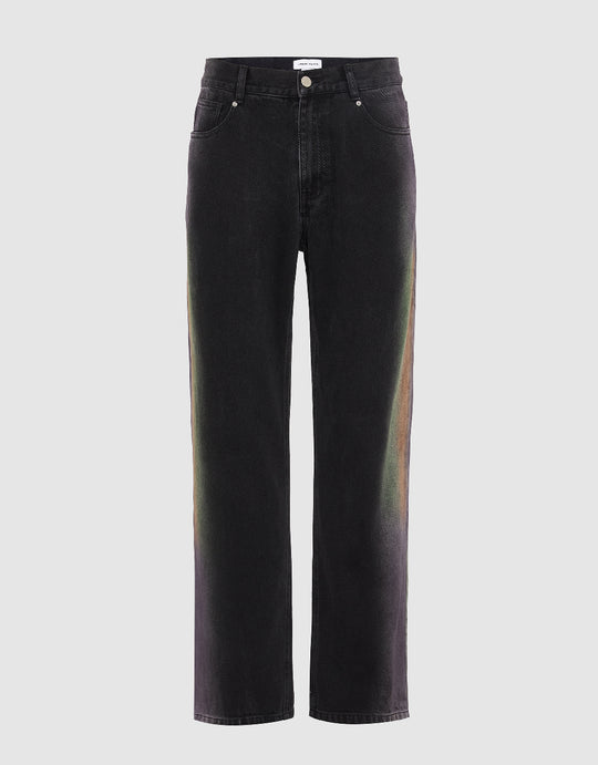 Printed Straight Jeans