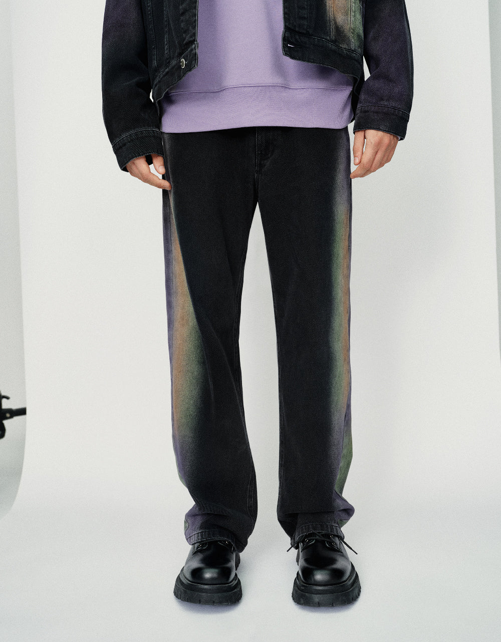 Printed Straight Jeans