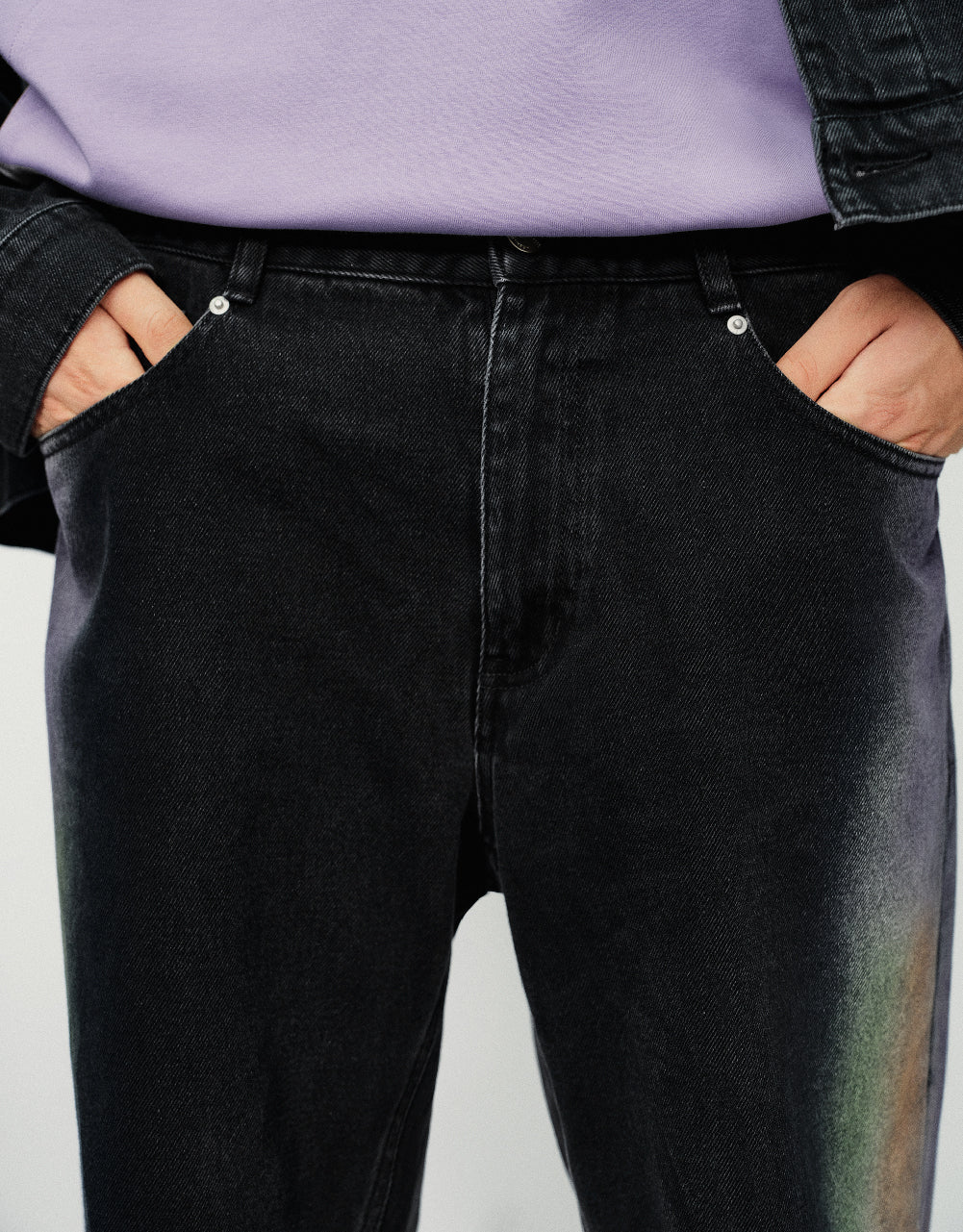 Printed Straight Jeans