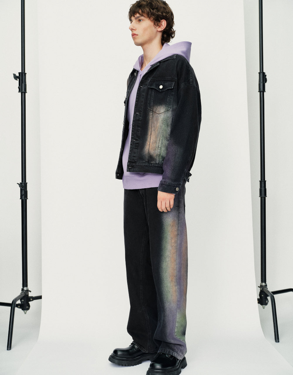 Printed Straight Jeans