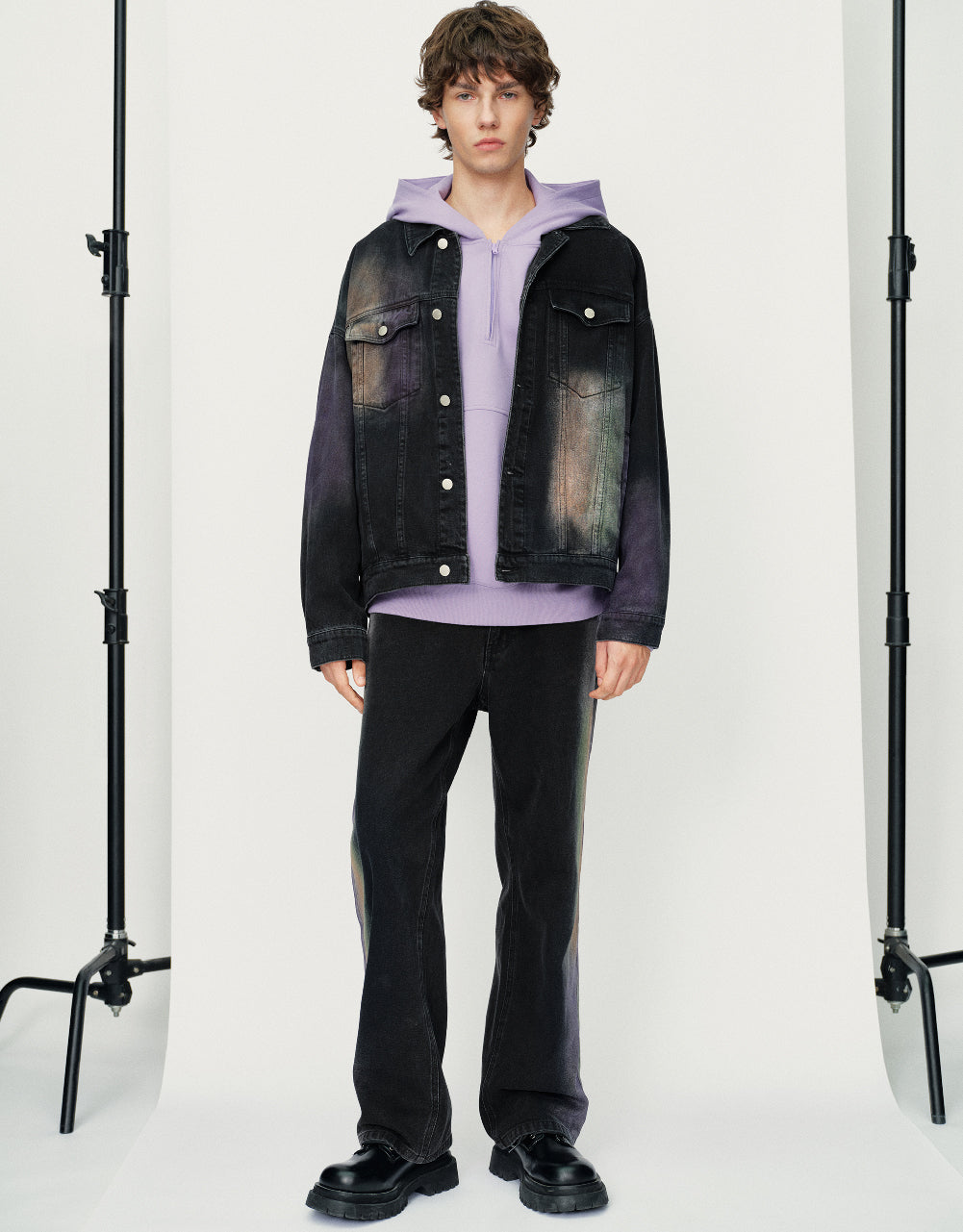 Printed Straight Jeans